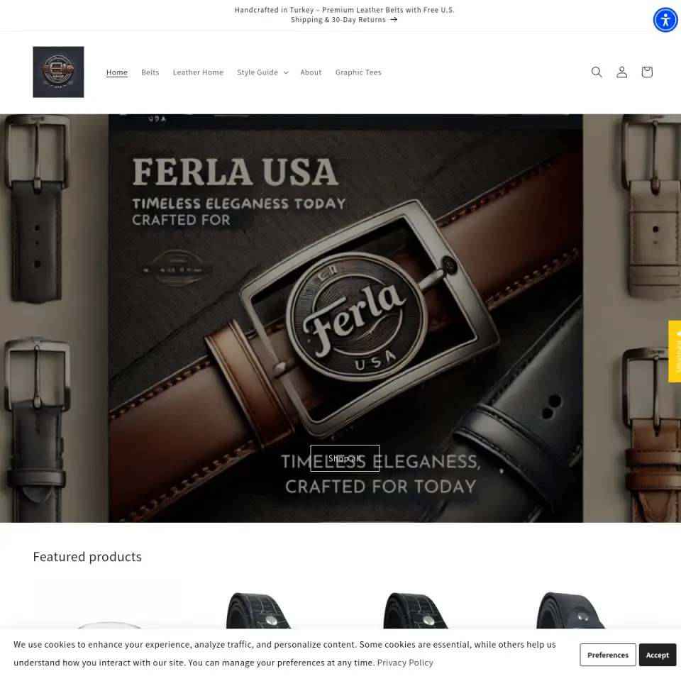 Ferla USA website screenshot