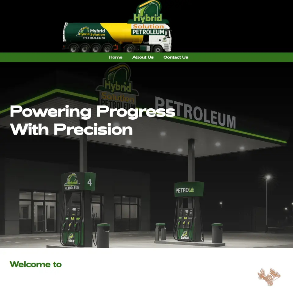 Hybrid Solution Petroleum website screenshot